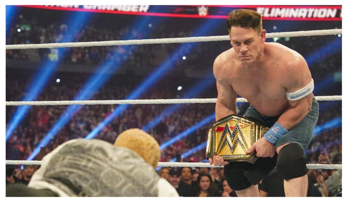 John Cena turned heel at Elimination Chamber 2025. (Image via WWE.com)