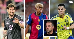 "We're very happy that he's at this level"- Barcelona boss Hansi Flick offers Lamine Yamal career advice to be like Lionel Messi and Cristiano Ronaldo