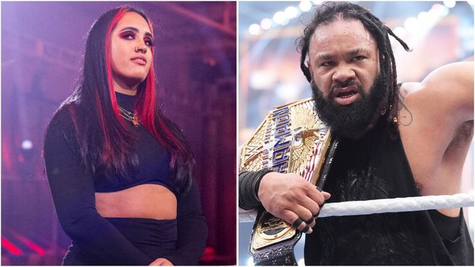The Rock's daughter Ava reacts after Jacob Fatu is caught breaking character