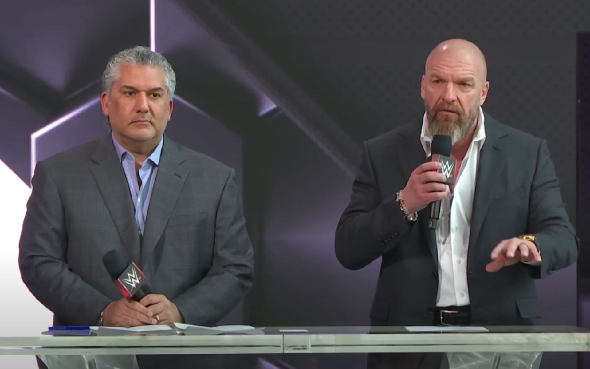 Nick Khan and Triple H might have a blockbuster new signing (Picture Courtesy: WWE on YouTube)