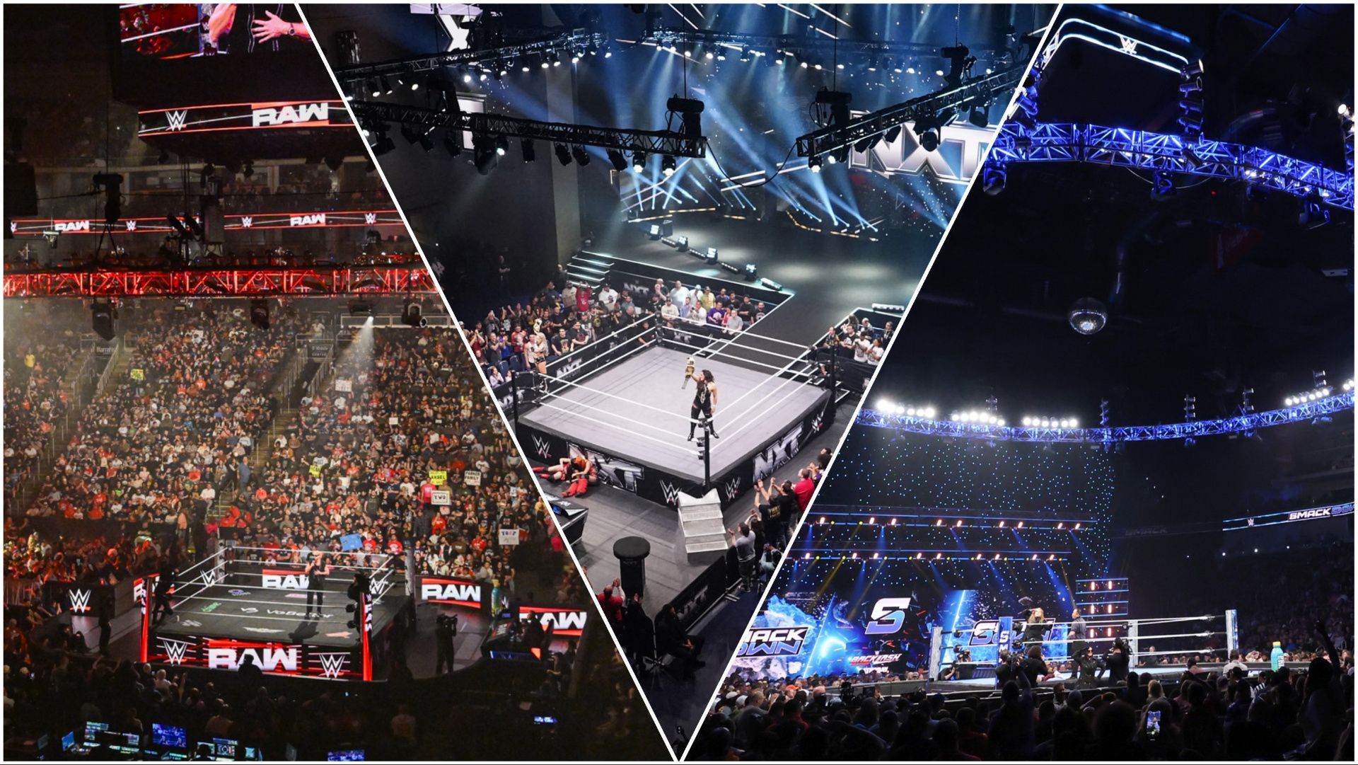 The WWE Universe and Superstars at RAW, NXT, SmackDown