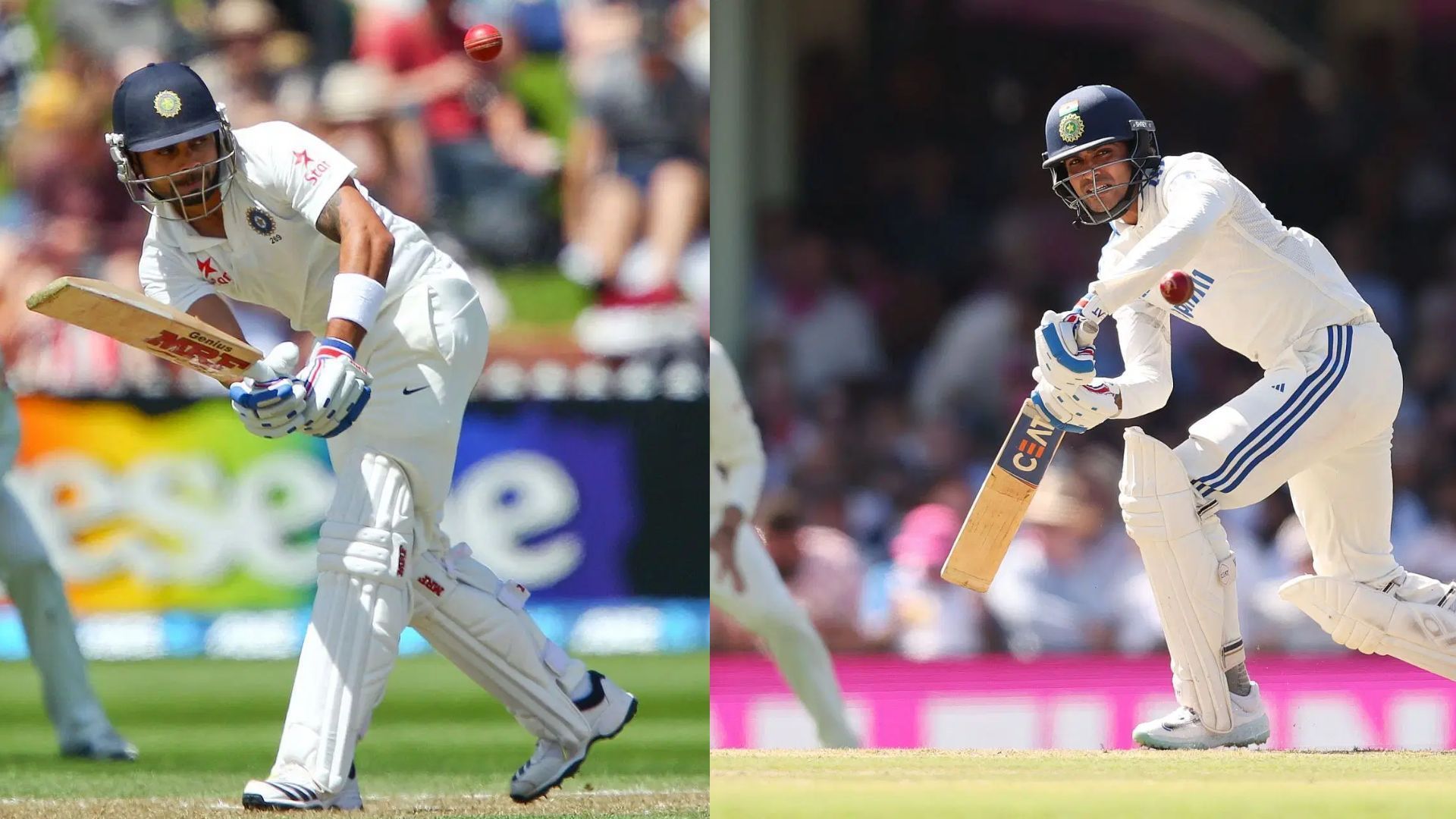 Virat Kohli and Shubman Gill in action for India in Tests (Image Credits: Getty)