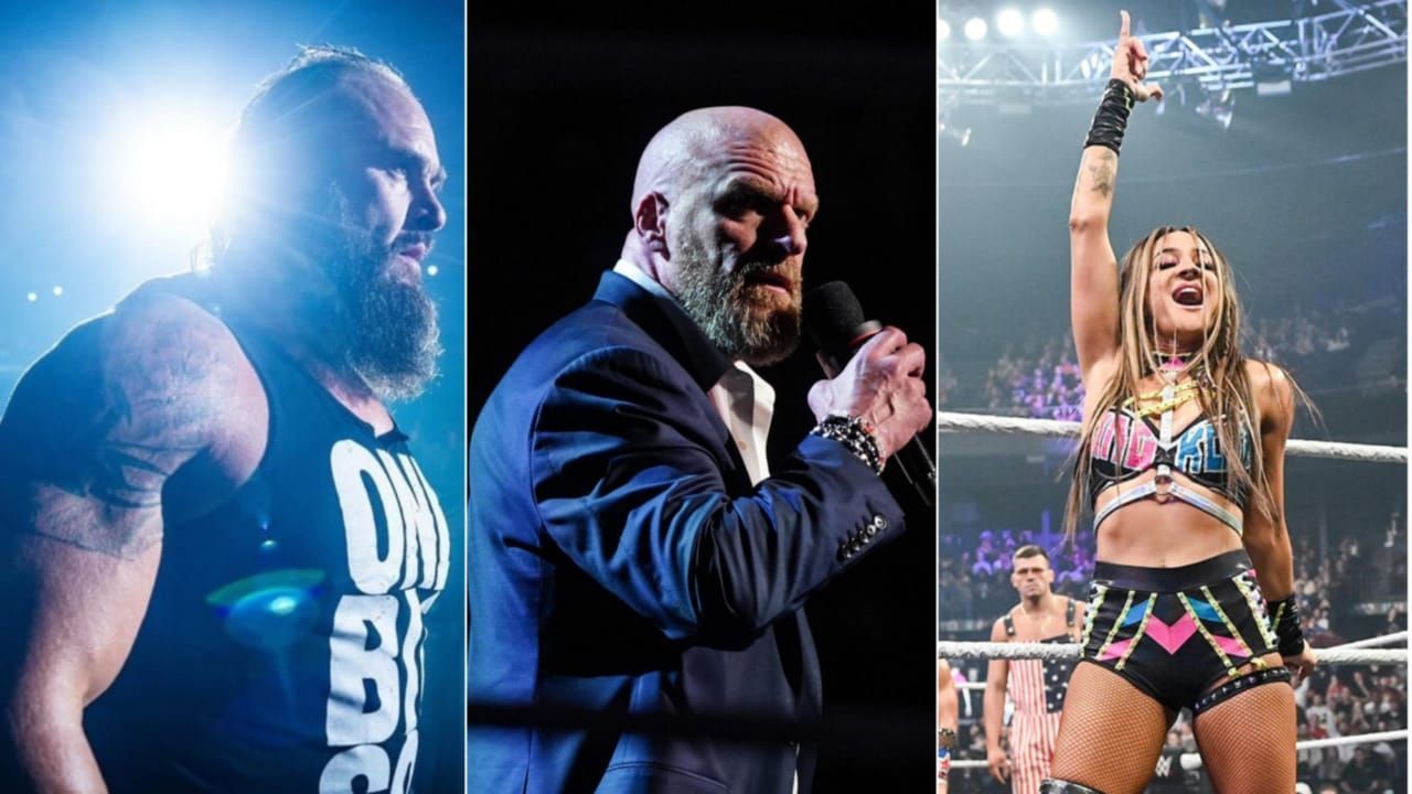 Braun Strowman, Triple H and Dakota Kai [Image via: Braun Strowman