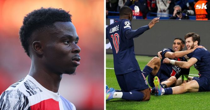 Arsenal ace Bukayo Saka makes feelings clear after being asked about tactics to beat PSG in Champions League semi-final second leg
