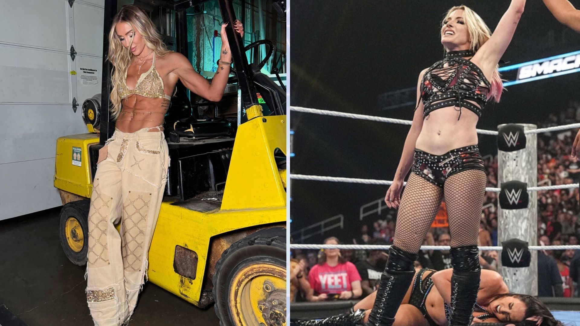 Charlotte Flair rejected Alexa Bliss on WWE SmackDown [Credit: Charlotte Flair on X &amp; WWE.com]