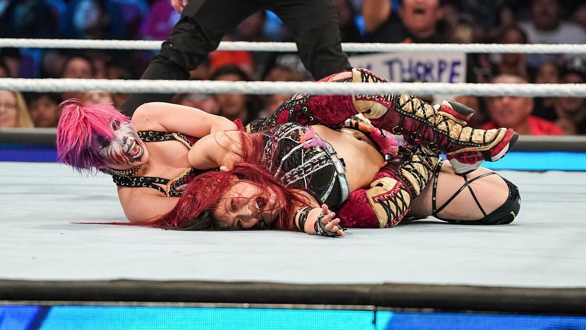 Asuka loves to talk trash through social media, and a former ally was her victim this week (Credit: WWE.com)
