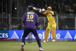 MS Dhoni smashes a mighty six in the final over to take CSK to brink of victory during IPL 2025 clash vs KKR [Watch]