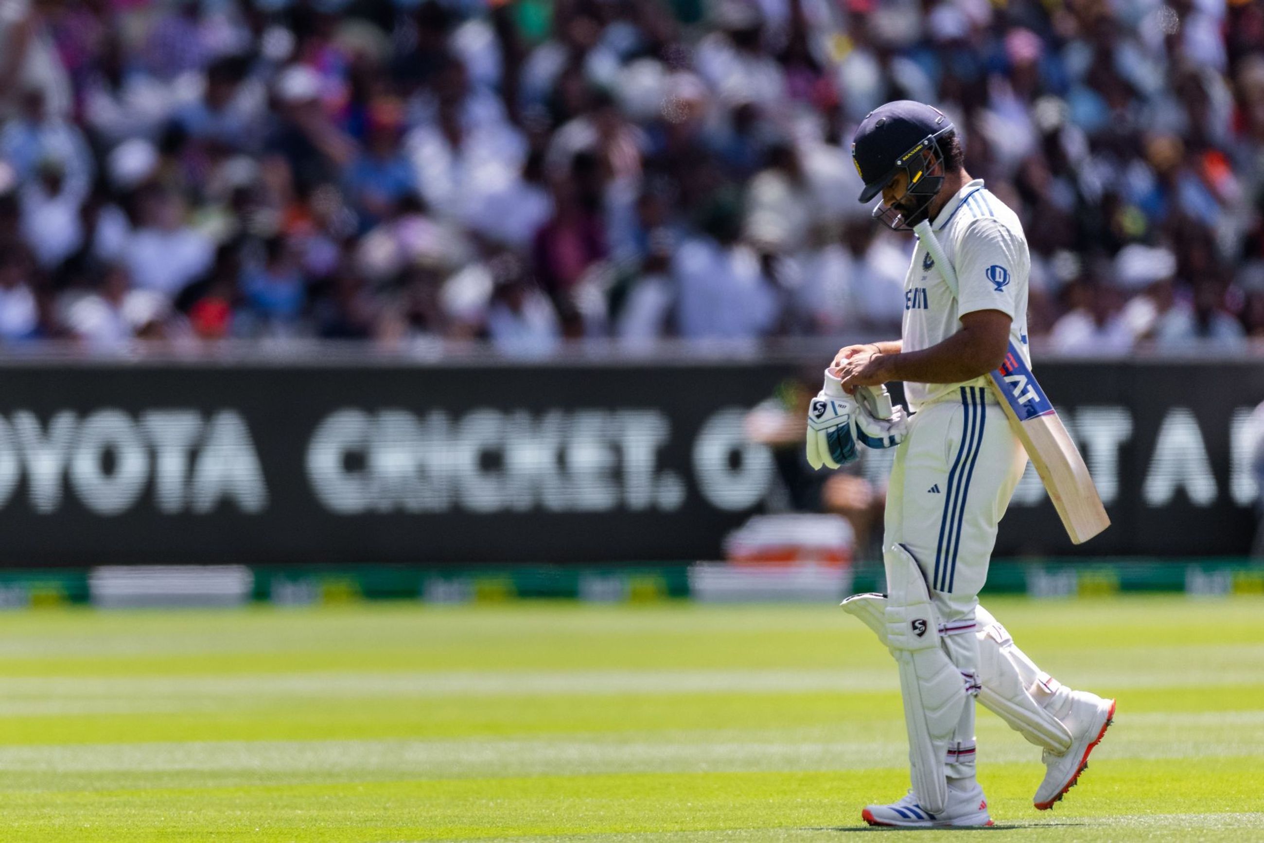 Rohit Sharma&#039;s Test form has been trending south over the past few months. [Credit: Getty]