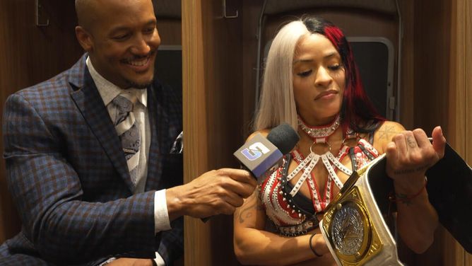 Newly crowned WWE champion Zelina Vega reveals there are whispers and a target on her back