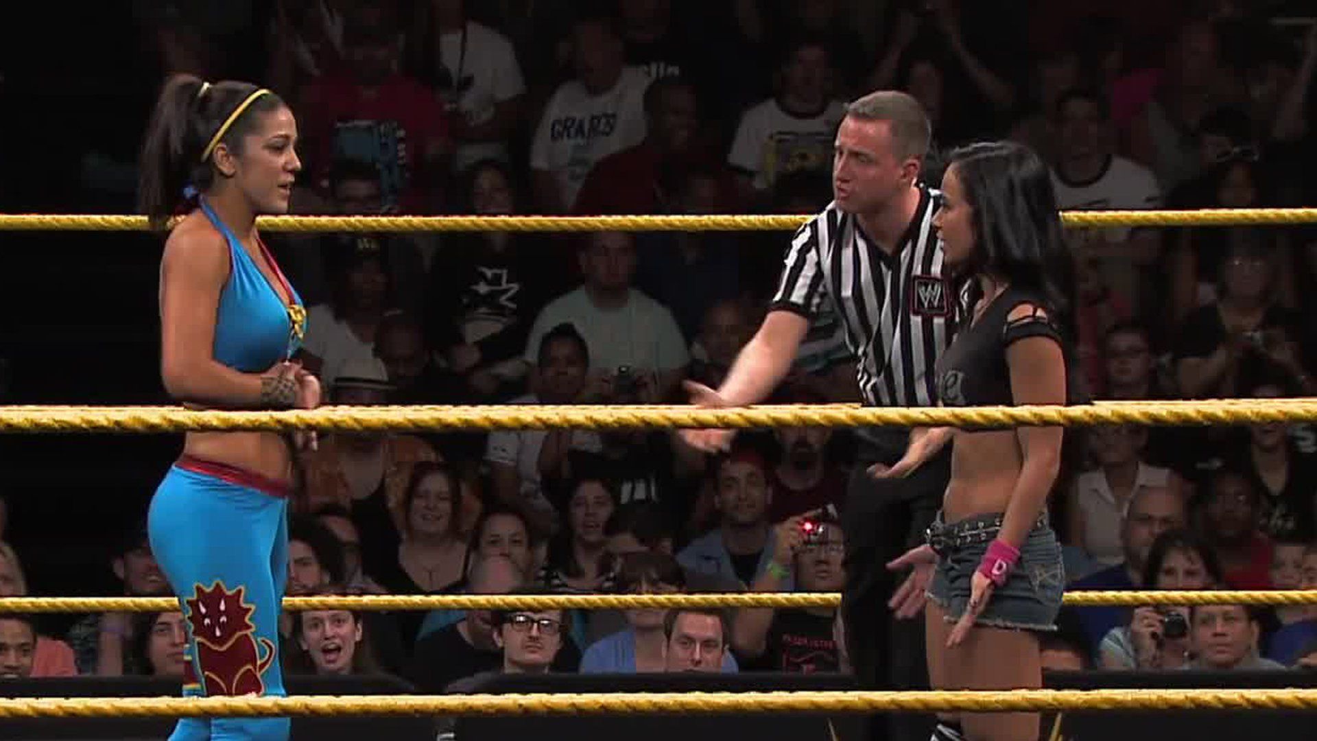 Bayley and AJ Lee. (Photo: WWE.com)