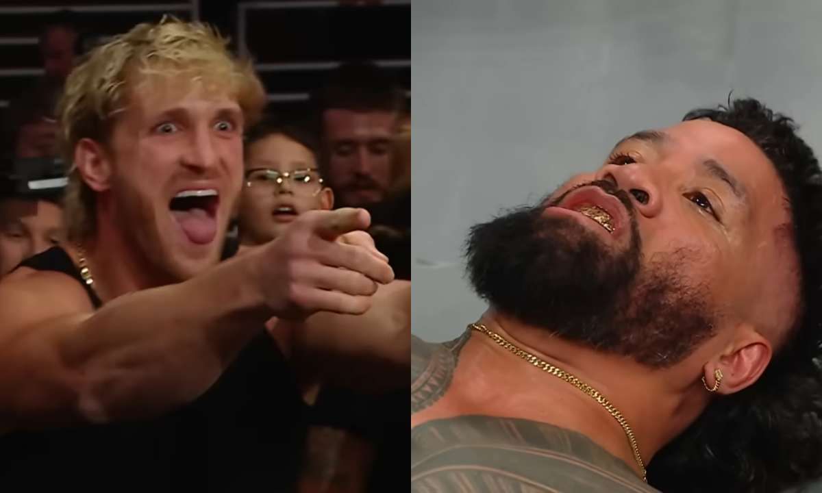WWE superstar, Logan Paul (L) and Jey Uso (R). Photo credit:  [WWE on YouTube]