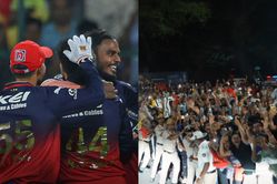 RCB fans swarm team bus in celebration after team's win vs CSK in IPL 2025 [Watch]