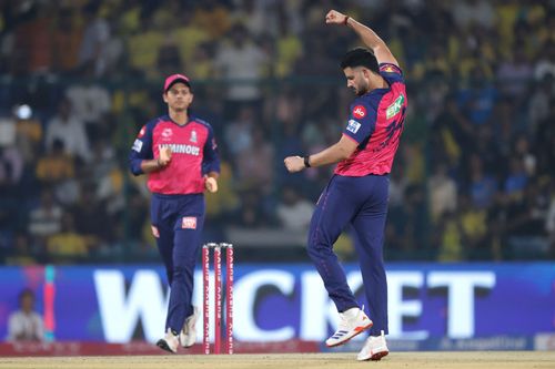 Yudhvir Singh celebrates a wicket. (Credits: IPL X)