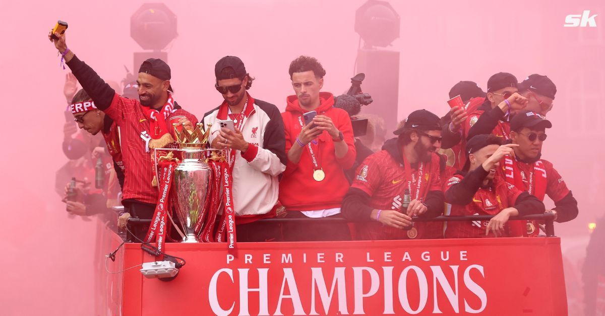 Liverpool star makes blunt claim during impormptu interview conducted amid trophy parade (Source: Getty)