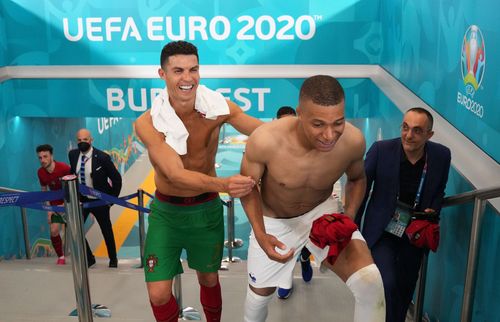 Ronaldo and Mbappe (L to R) - Source: Getty