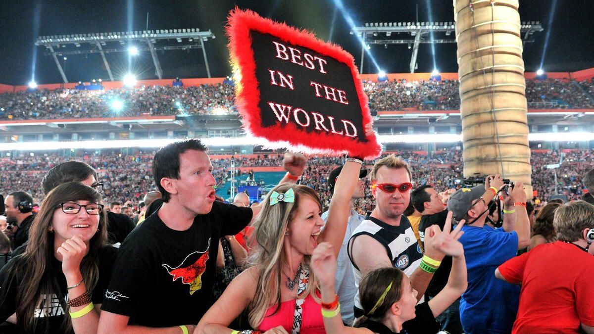 WWE fans at a show (Picture courtesy: WWE.com)