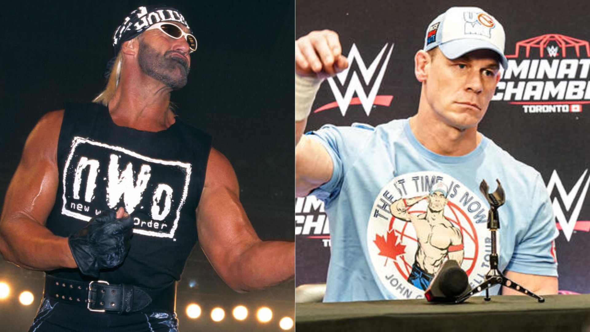 Hulk Hogan (left); John Cena (right) [Image Credits: wwe.com]