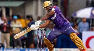Andre Russell hammers Maheesh Theekshana for hat-trick of 6s in KKR vs RR IPL 2025 match [Watch]