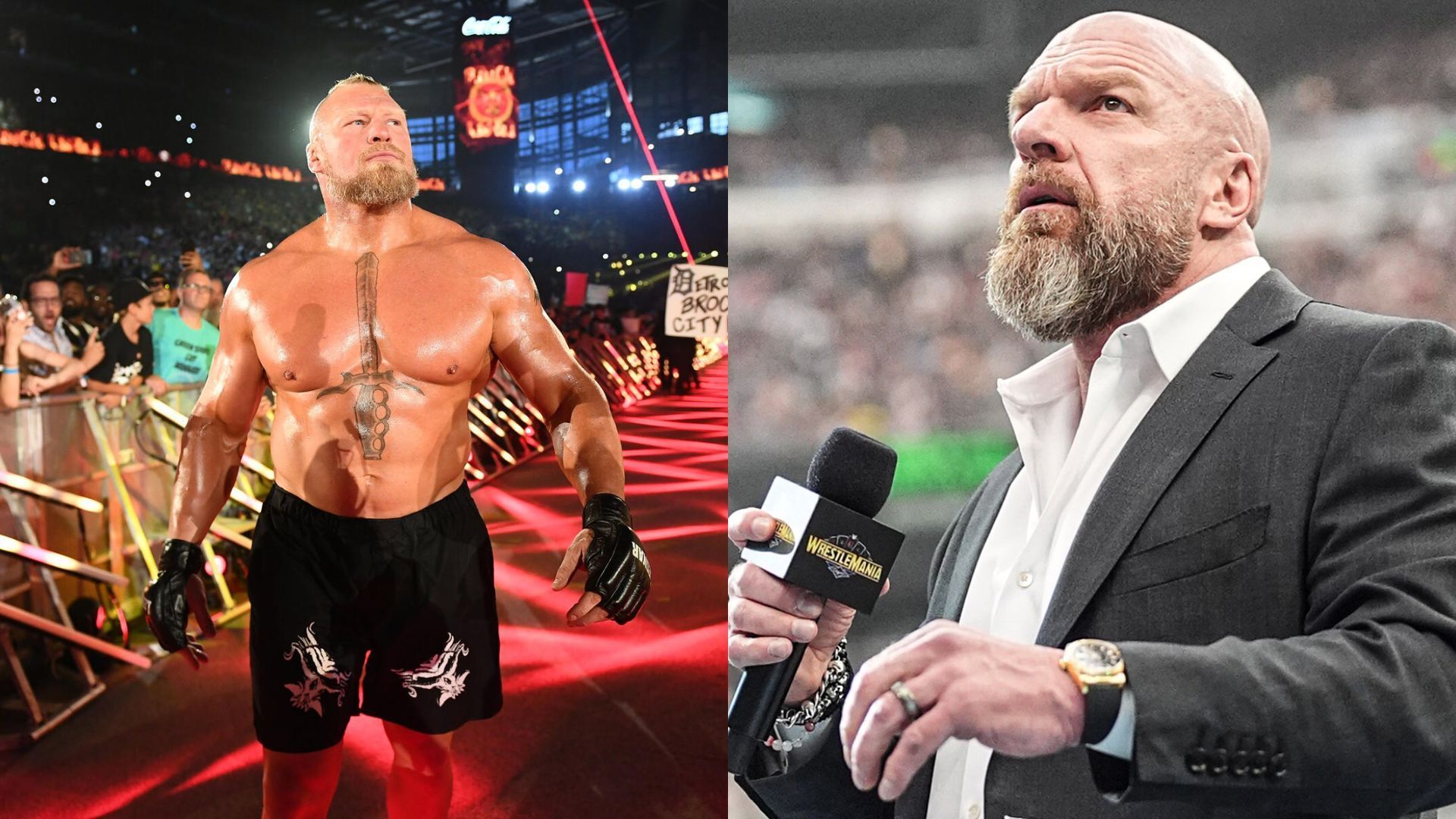 Brock Lesnar [left] and Triple H [right] [Image Credits: WWE.com]