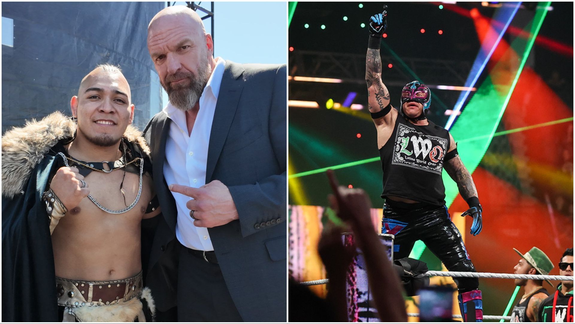 WWE COO Triple H and El Hijo del Vikingo, Rey Mysterion on WWE RAW