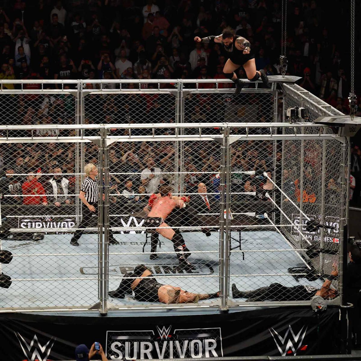 Bronson Reed attempts a Tsunami Splash. [Image Credits: wwe.com]