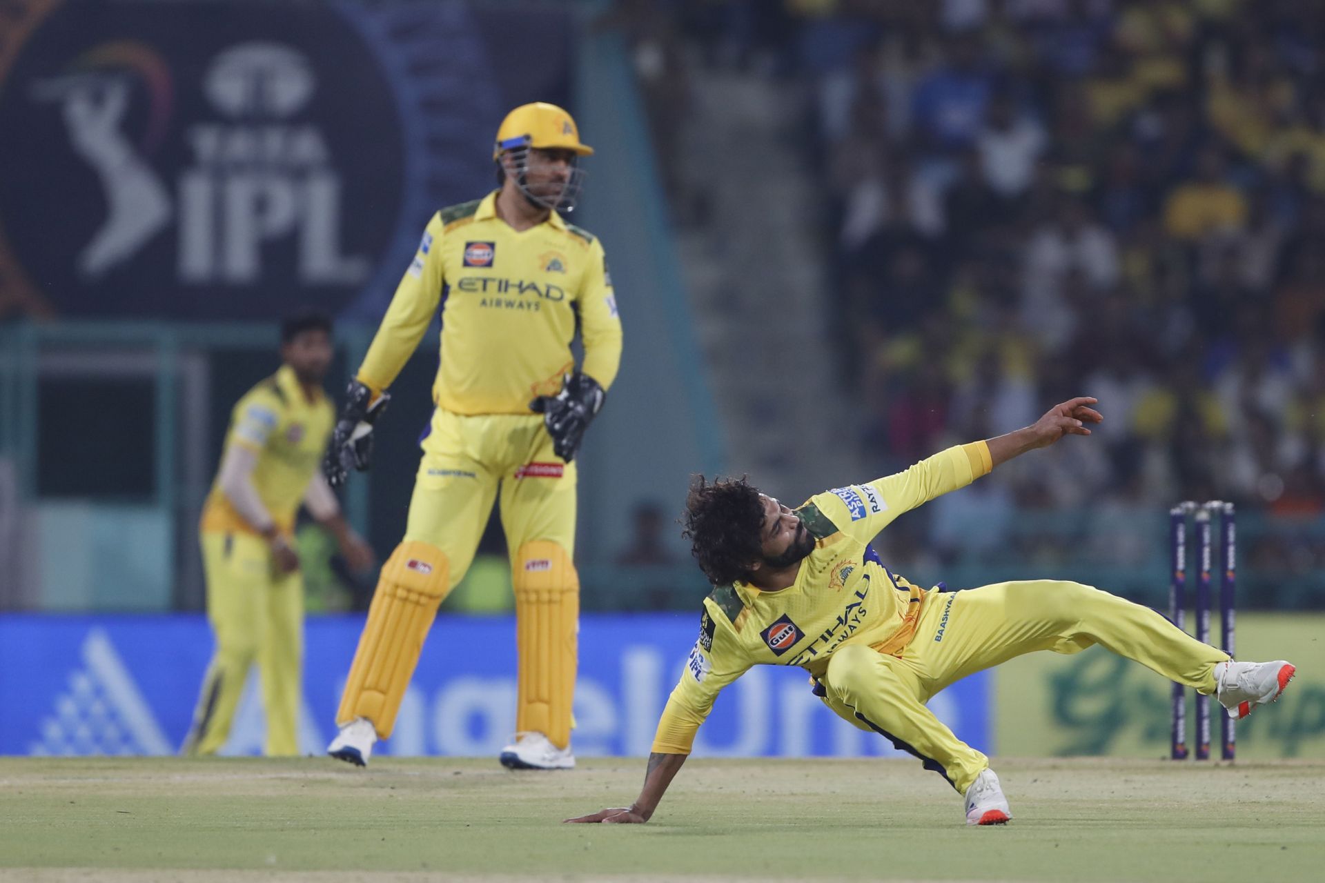 Ravindra Jadeja&#039;s bowling numbers are shockingly poor this season [Credit: Getty]