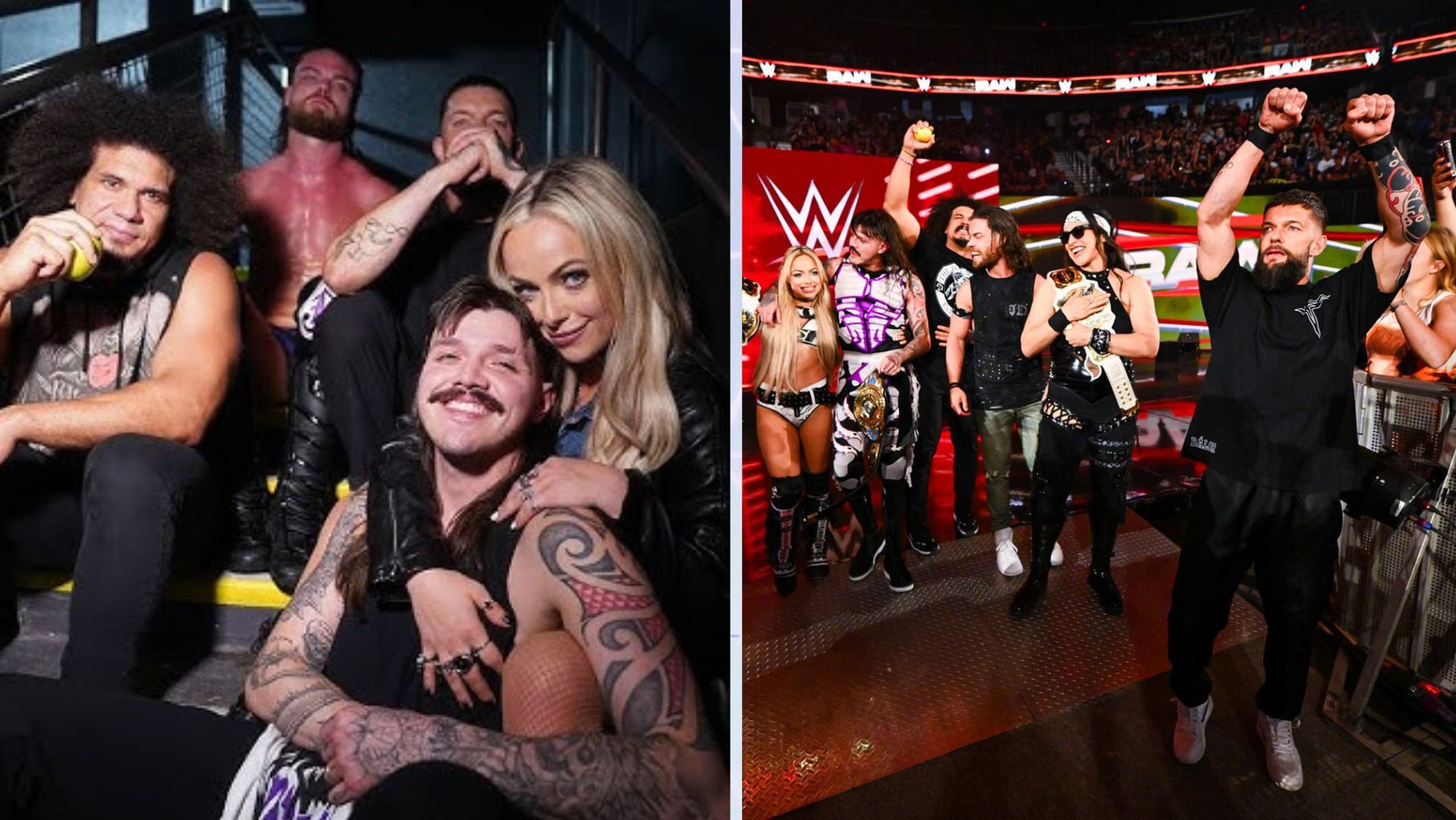 The Judgment Day on WWE RAW. [Images Source: WWE.com and WWE