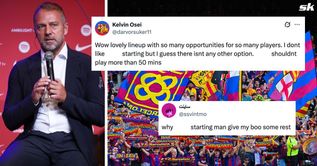 “Give my boo some rest”, “Shouldn’t play more than 50 mins” - Barcelona fans unhappy with 22-year-old star being picked in line-up vs Valladolid