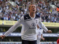 Peter Crouch - netted twice in Tottenham win.