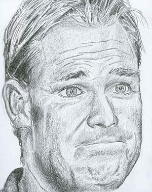 Shane warne sketch