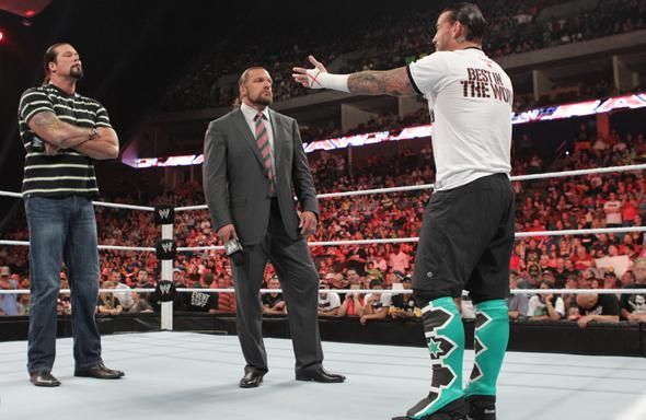 The interaction between Kevin Nash, Triple H and CM Punk