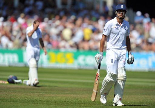 England batsman Alastair Cook scored just 24 runs despite a double reprieve against the West Indies