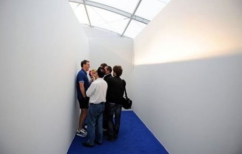 Laurent Blanc answers to journalists at the French national football team centre