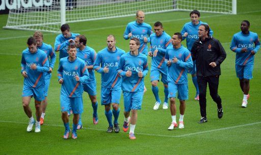The Netherlands&#039; team moved their training session following the alleged racism