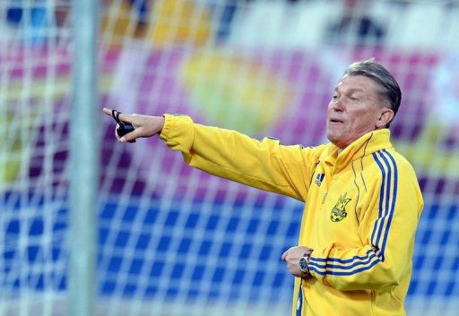 Ukraine&#039;s national football team head coach Oleg Blokhin