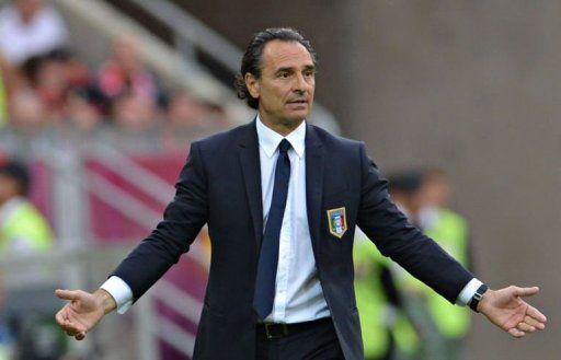 Italian head coach Cesare Prandelli