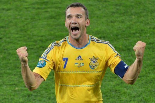 Ukrainian forward Andrei Shevchenko