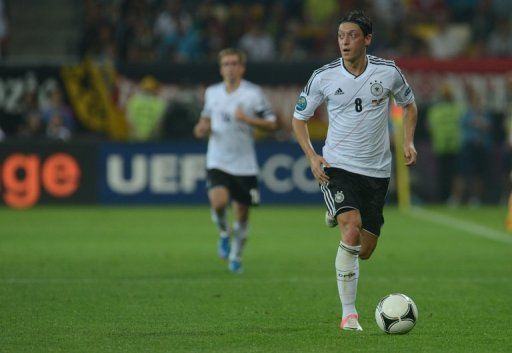 Germany&#039;s Mesut Oezil during their Euro 2012 match against Portugal