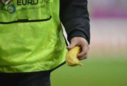 A banana was found on the pitch in the match between Italy and Croatia