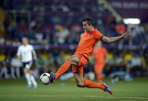 Robin van Persie&#039;s 73rd-minute goal was ultimately in vain as the Netherlands lose 2-1 to Germany