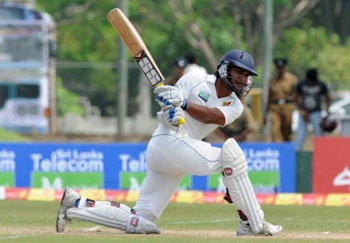 Sri Lanka cricketer Kumar Sangakkara eld the innings together with an unbeaten 139