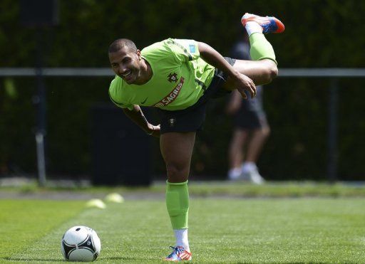 Ricardo Quaresma, shown at training on June 23, was said to have been pushed to the ground by Lopes