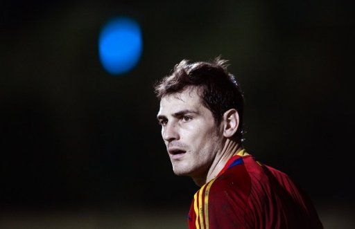 Spanish goalkeeper Iker Casillas