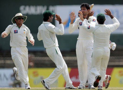 Pakistan batted for an hour before skipper Misbah-ul Haq declared the innings