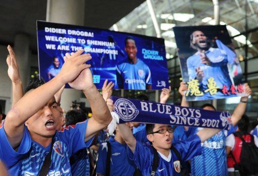 Didier Drogba swapped European Champions League winners Chelsea for ambitious Shanghai Shenhua