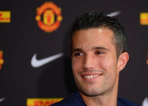 Robin van Persie was signed for &Acirc;&pound;24 million from Arsenal
