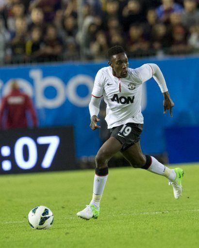 Ferguson believes Danny Welbeck, pictured, will benefit from playing alongside a world-class star like Robin van Persie