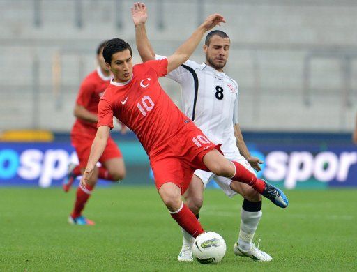 Turkey&#039;s  Nuri Sahin, pictured left, only joined Real last season