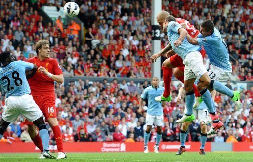 Martin Skrtel opened the scoring with a powerful and unstoppable header from a perfectly-delivered Steven Gerrard corner