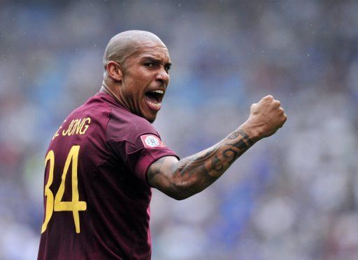 Nigel de Jong played 104 games for Manchester City